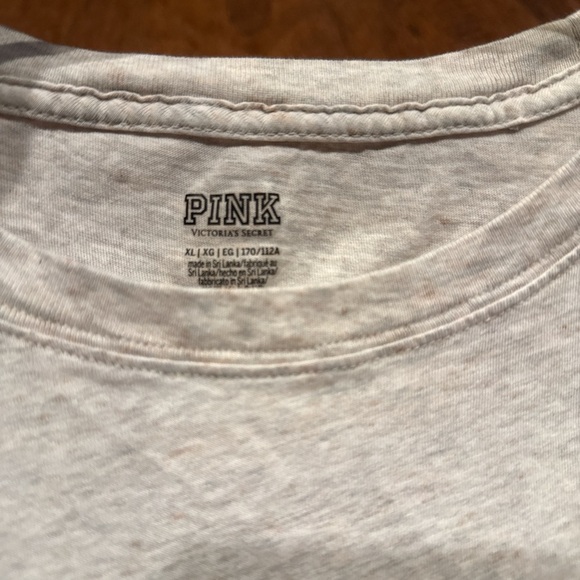 XL PINK Victoria's Secret Light Beige Tee - Picture 4 of 6
